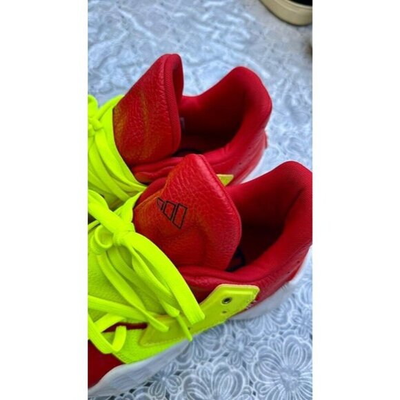 Adidas James Harden Vol 4 Red/Volt/Black Red Solar Yellow Size 11 779001 EH2449 - Picture 4 of 9
